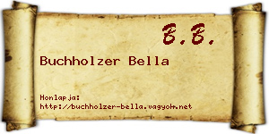 Buchholzer Bella névjegykártya